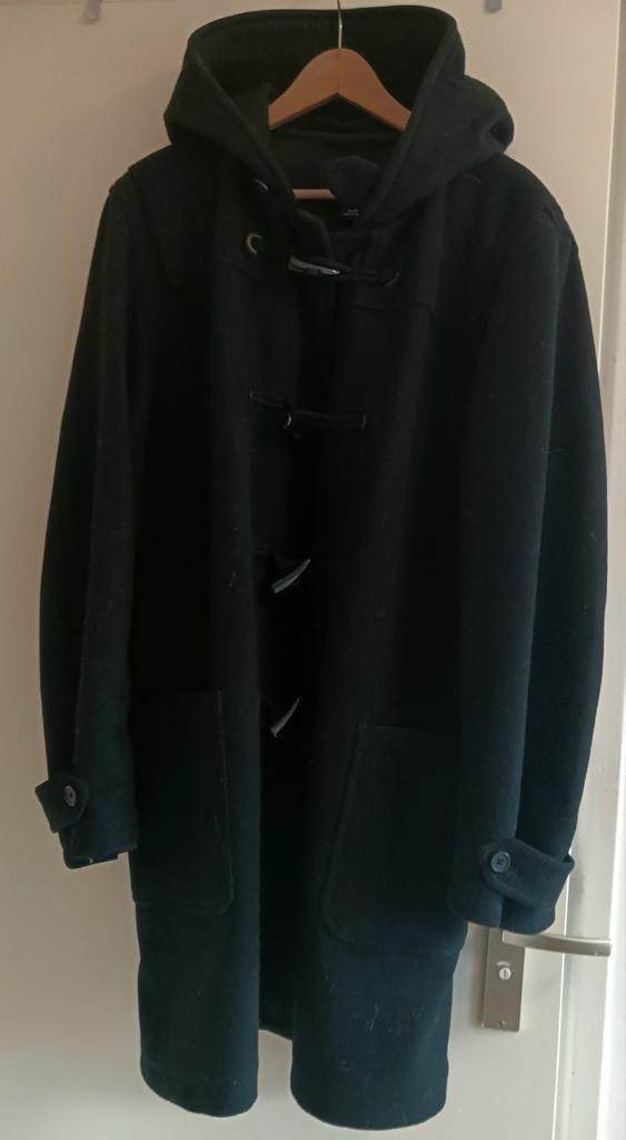 Zwarte GAP Dufflecoat - Maat XL, Kleding | Heren, Jassen | Winter, Zo goed als nieuw, Maat 56/58 (XL), Zwart, Ophalen of Verzenden