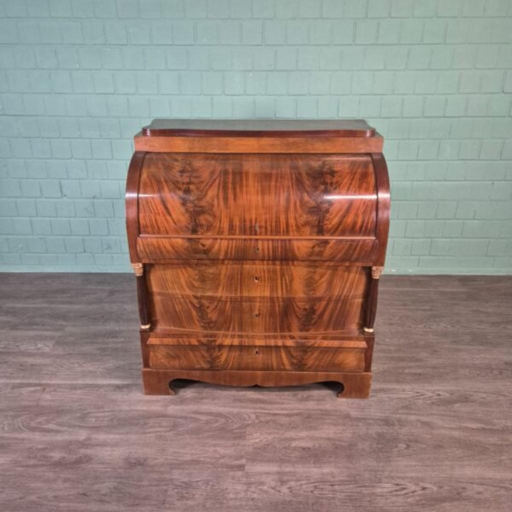 Cylindersecretaire Secretaire Mahonie 1,00 m    27696, Antiek en Kunst, Antiek | Meubels | Kasten, Ophalen of Verzenden