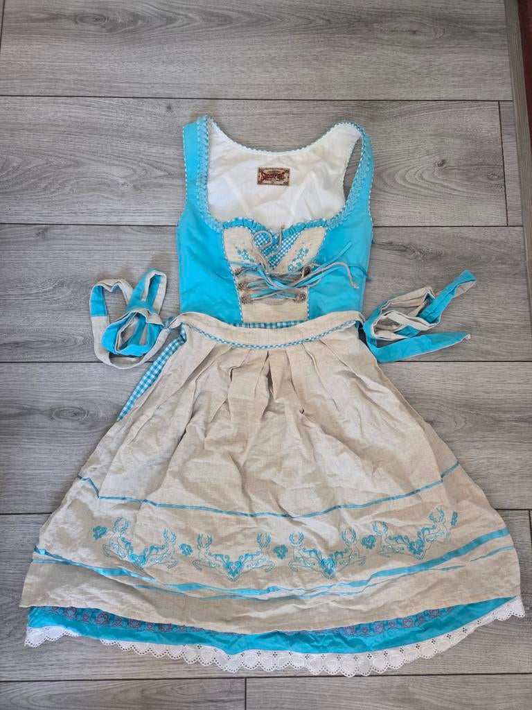 Mooie Dirndl Jurk van Stockerpoint, Kleding | Dames, Beige, Nieuw, Ophalen of Verzenden, Knielengte