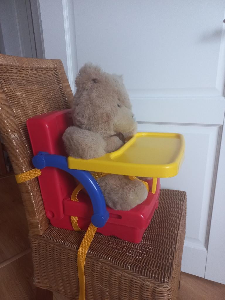 Kidskit inklapbare stoelverhoger reisstoel, Ophalen of Verzenden, Zo goed als nieuw, Inklapstoel, Gordel(s)