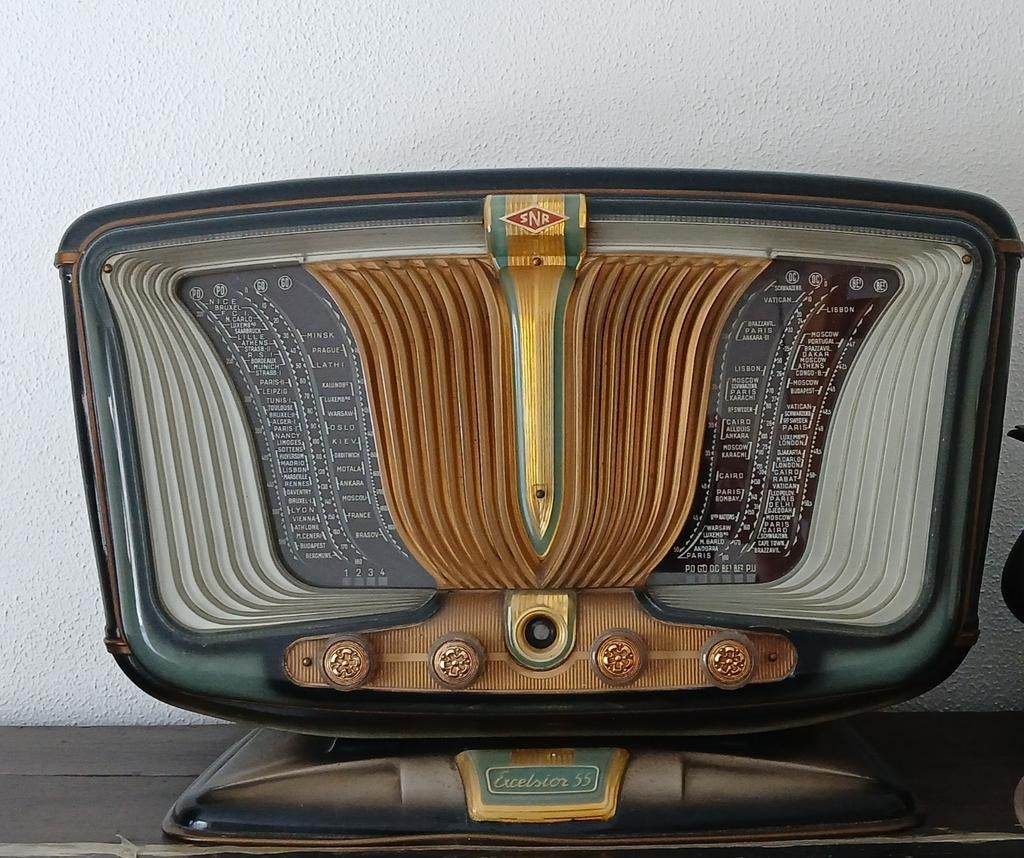 Excelsior 55 SNR radio, Antiek en Kunst, Antiek | Tv's en Audio, Ophalen