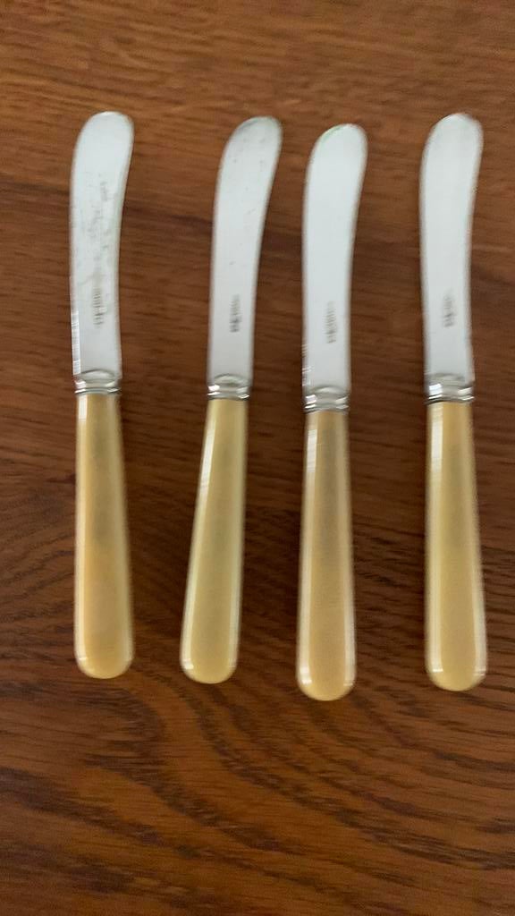 Botermesjes verzilverd, Antiek en Kunst, Ophalen of Verzenden