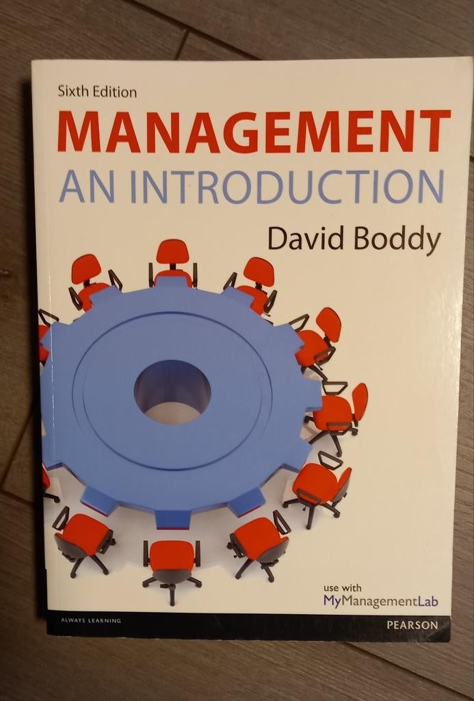 MANAGEMENT AN INTRODUCTION, Ophalen, Zo goed als nieuw, WO