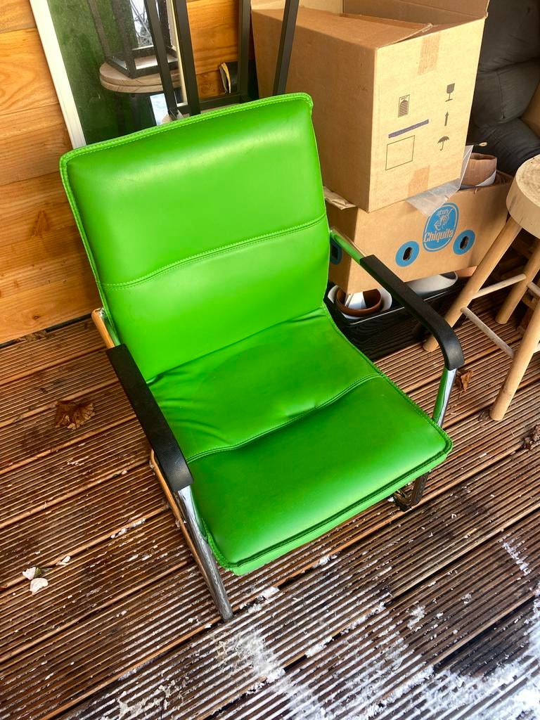 Groene stoel, Ophalen of Verzenden, Gebruikt, Overige kleuren, Eén