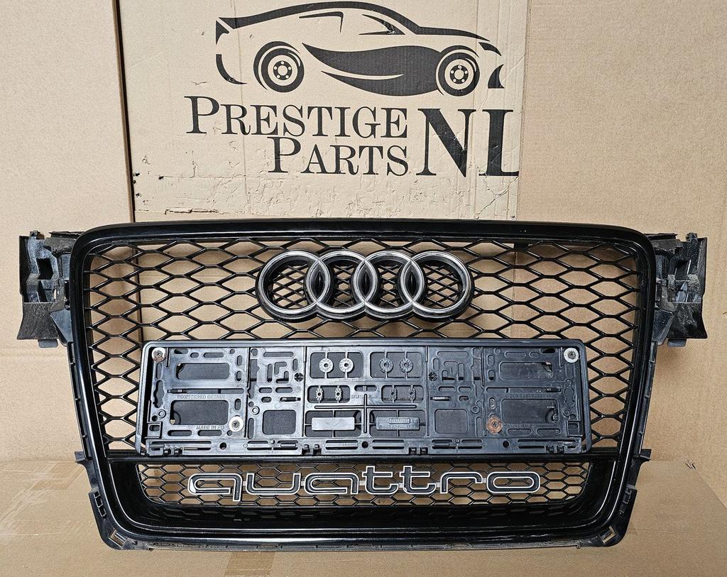 Grill AUDI A4 B8 8K RS LOOK RS4 bj.2007-2012 HOOGLANS ZWART, Gebruikt, -, Voor, Ophalen of Verzenden