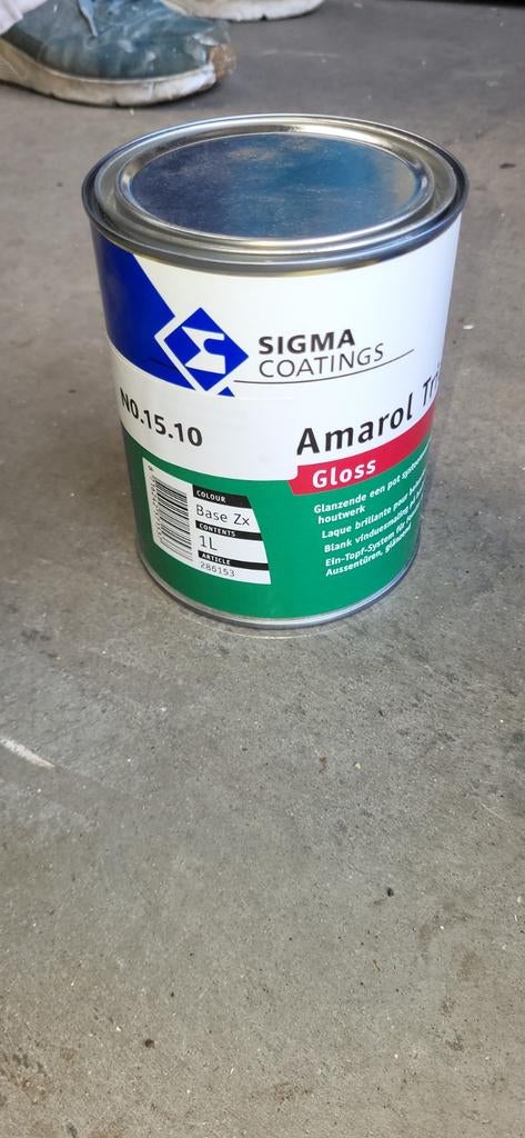 Sigma Coatings Amarol Tr Gloss Verf - 1L Base Zx N0.15.10, Doe-het-zelf en Verbouw, Verf, Beits en Lak, Ophalen, Nieuw