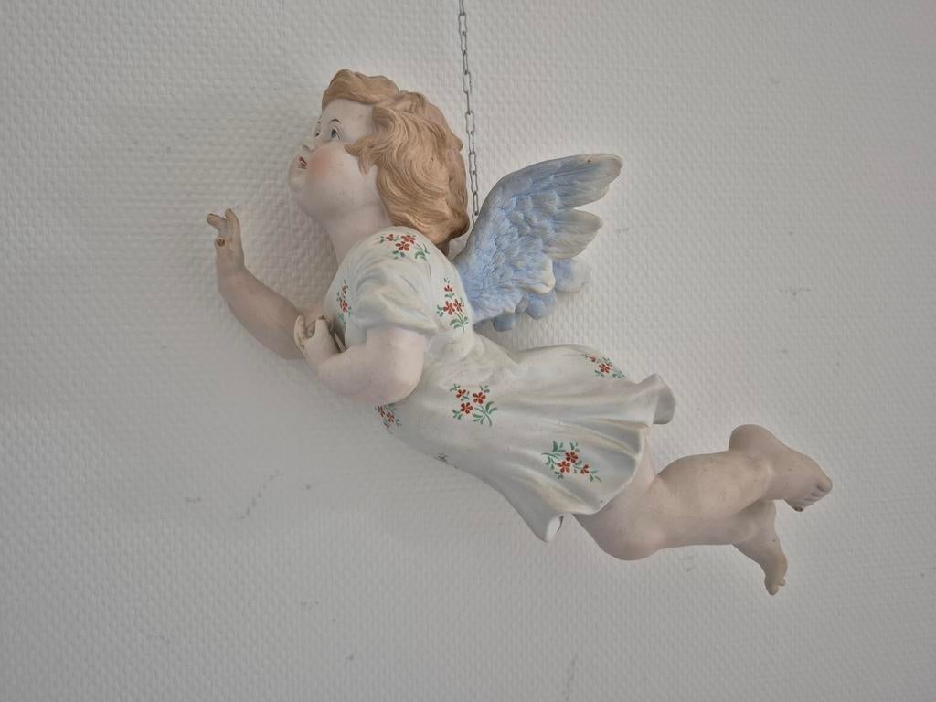 Porseleinen Engel Biscuit 1930, Ophalen of Verzenden, Gebruikt, Pop