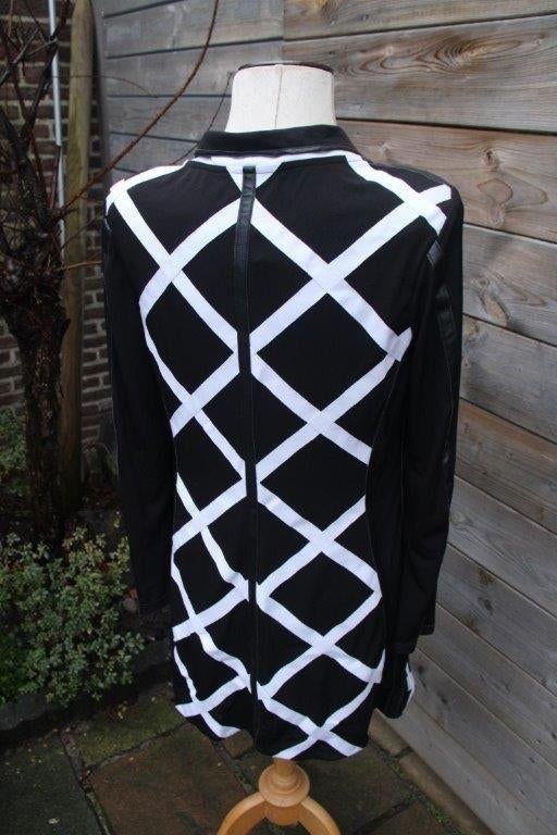 Jasje zwart/ offwhite Za-Ek mt 40 vaste prijs, Maat 38/40 (M), Za-EK, Zwart, Ophalen of Verzenden