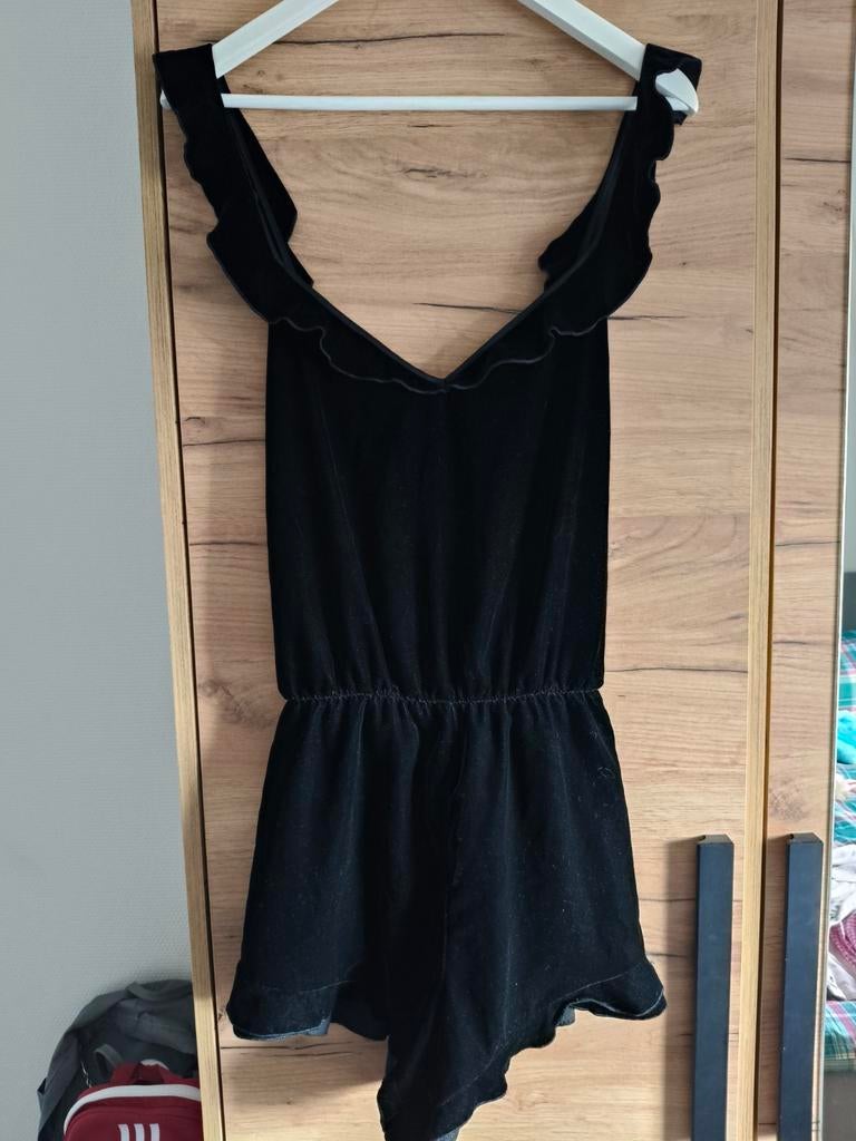 Victoria's Secret zwarte fluwelen jumpsuit, Kleding | Dames, Ophalen of Verzenden, Maat 42/44 (L)