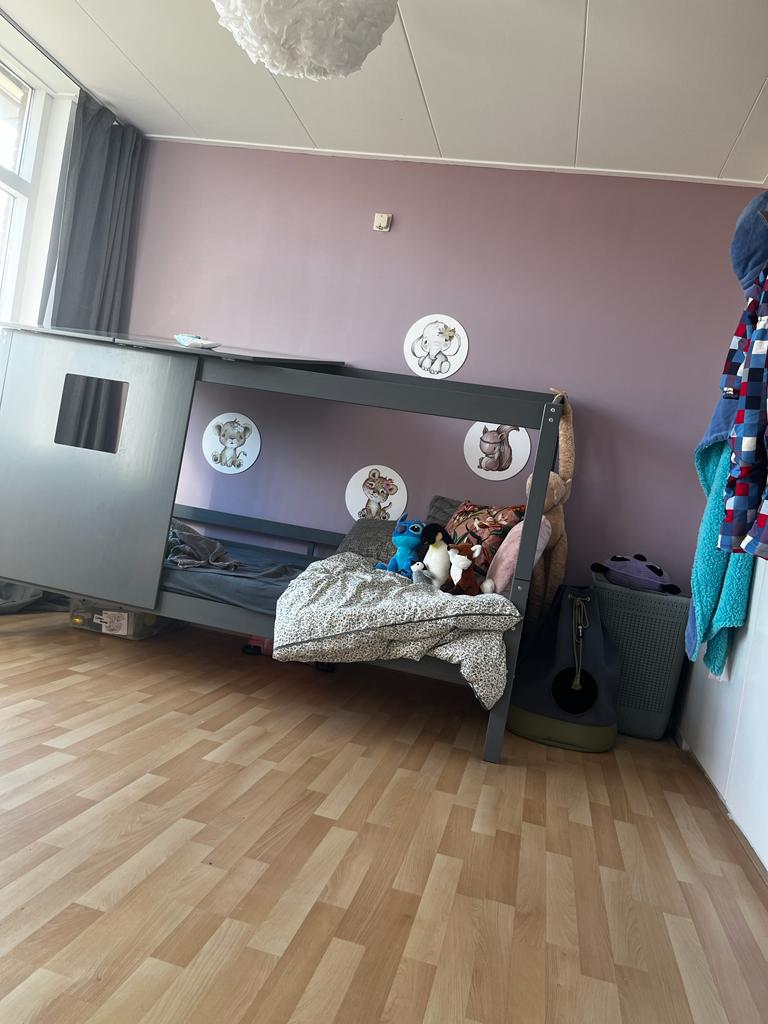 Kinderbed, Ophalen, 85 tot 100 cm, Gebruikt, Lattenbodem