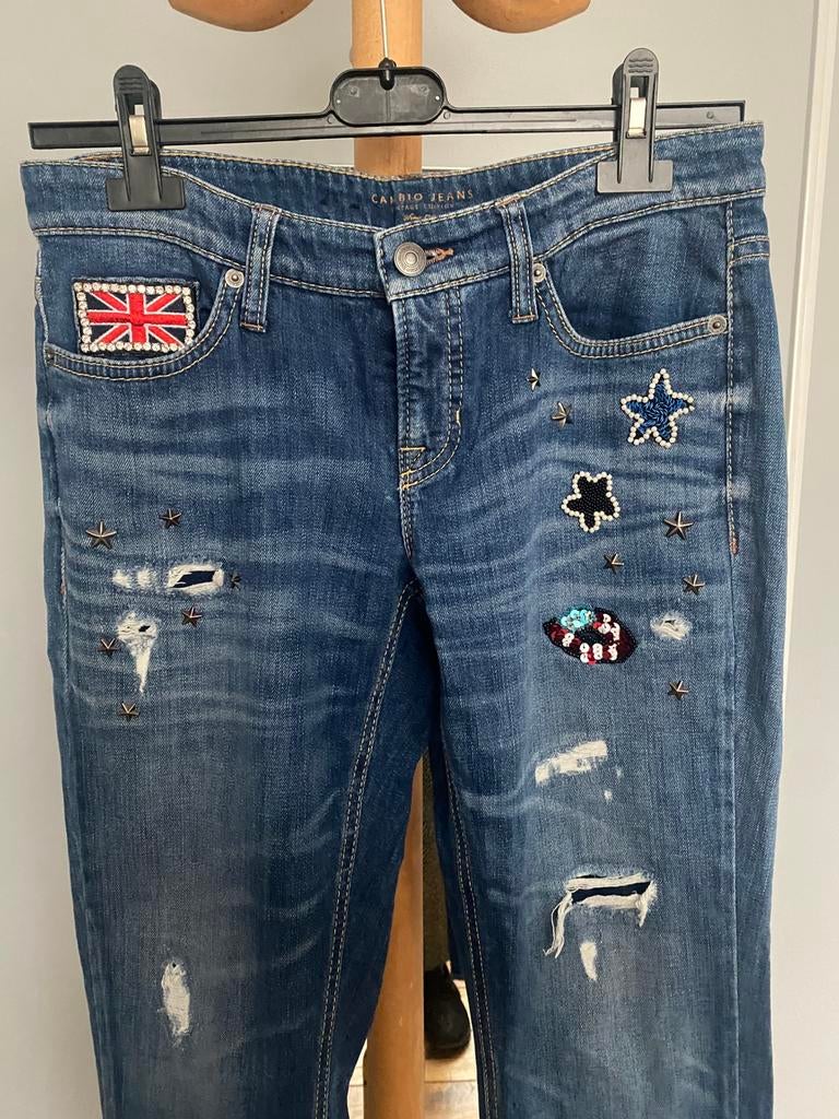 Cambio jeans, maat S, lengte 92 cm, Ophalen of Verzenden, Zo goed als nieuw, Blauw, W28 - W29 (confectie 36)