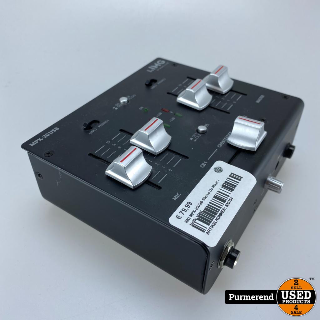 IMG MPX-20USB Stereo DJ Mixer | Nette staat, Flex Ltd., Zo goed als nieuw, https://flex.com/contact-us, Nobelstraat 10, 5807 GA Oostrum