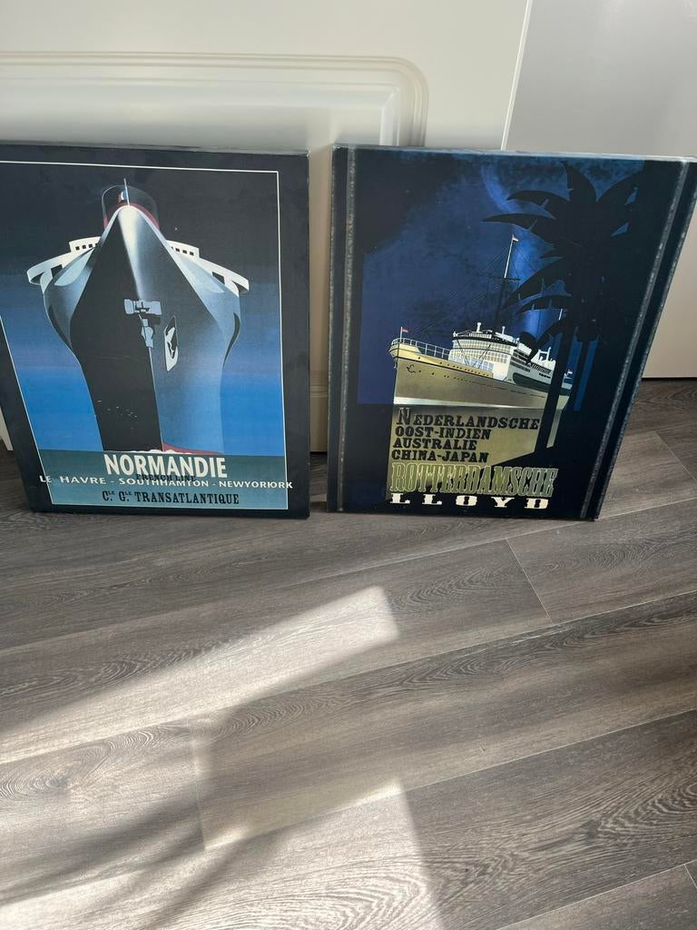 Canvas schilderij schepen, Ophalen of Verzenden