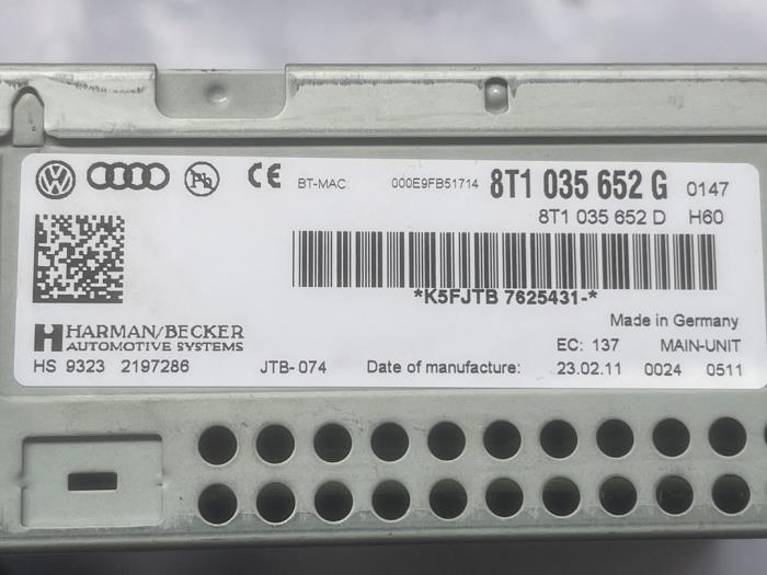 Display Multi Media regelunit van een Audi A4, Gebruikt, -, Verzenden, -