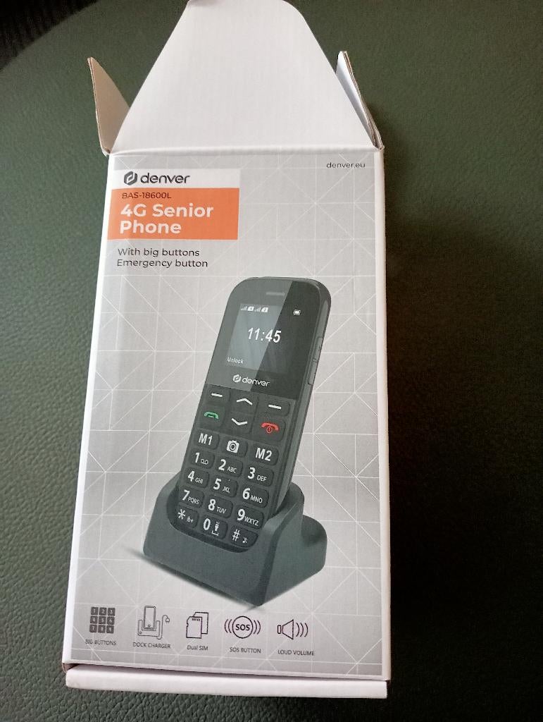 denver seniorentelefoon, Ophalen, Geen camera, Zo goed als nieuw, Klassiek of Candybar