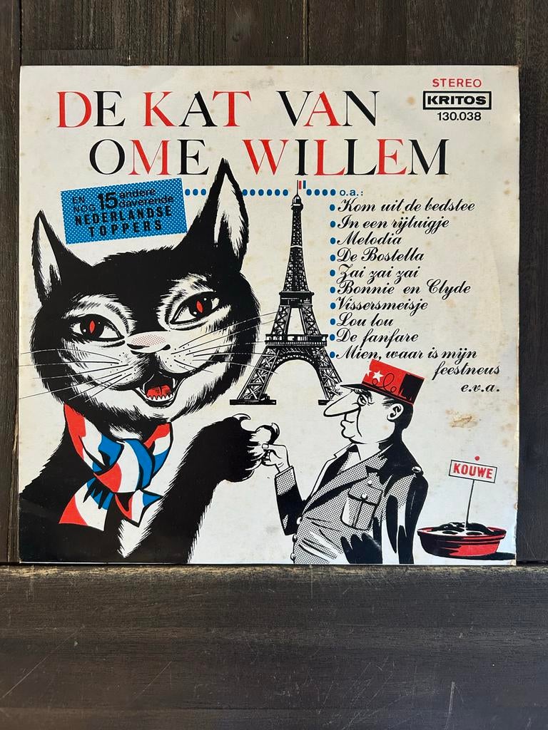 De Kat Van Ome Willem - Kritos 130.038 LP Vinyl, Ophalen of Verzenden, Gebruikt, 12 inch, Levenslied of Smartlap
