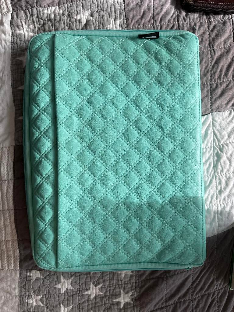 Laptophoes met rits, mintgroen, Computers en Software, Laptophoezen, Gebruikt, 13 inch, Ophalen of Verzenden