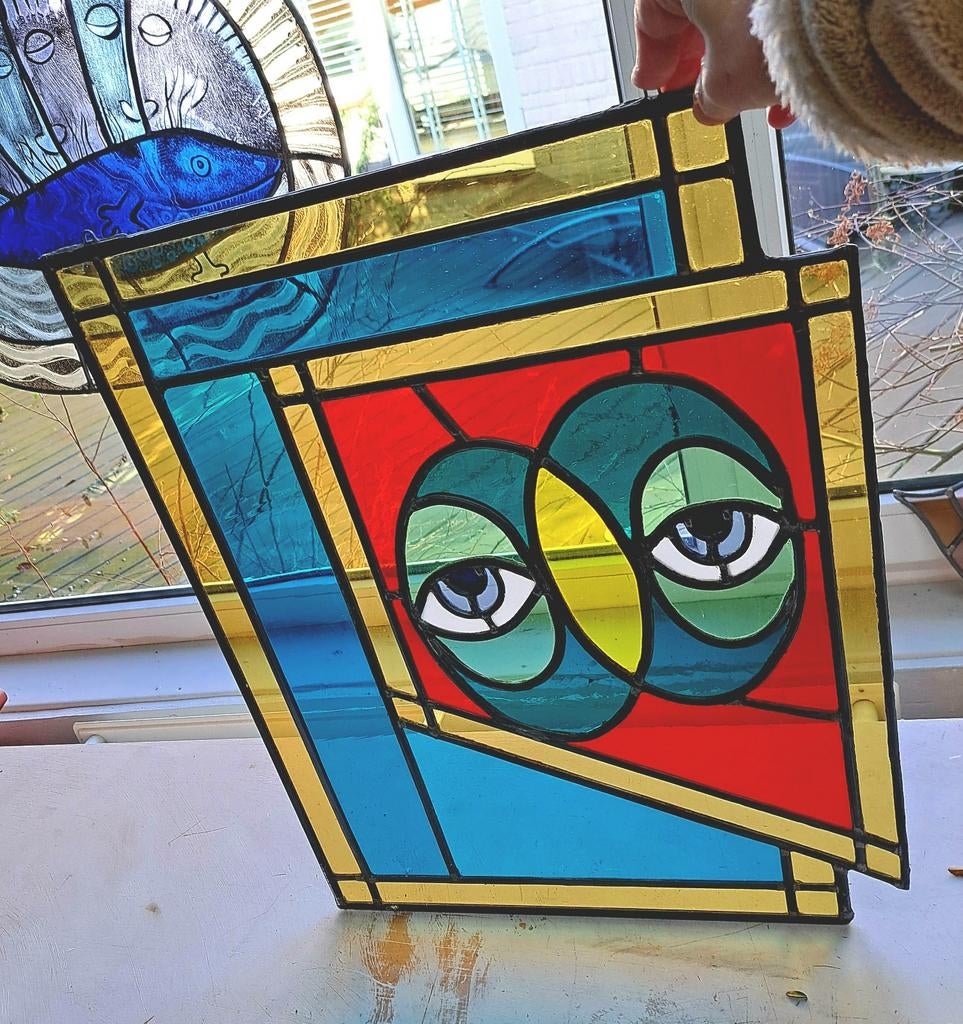 Bijzonder glas in lood paneel, Ophalen