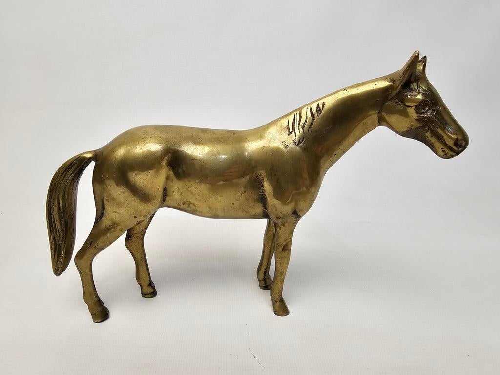 # Vintage messing paardje - horse - paard, Ophalen of Verzenden