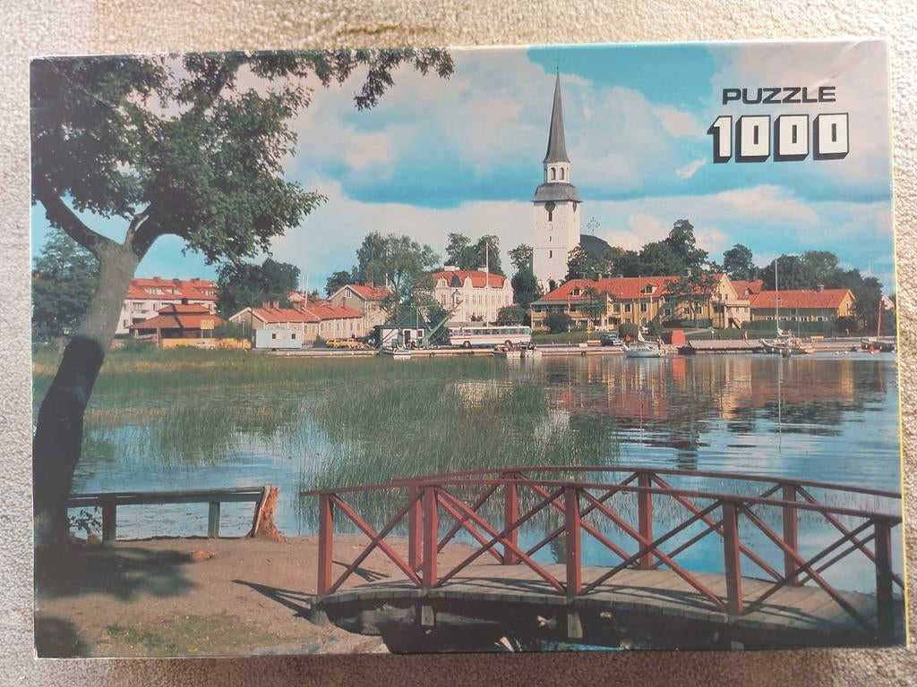 1000 puzzel Vintage Almelo Holland Wild horse, Ophalen of Verzenden, 500 t/m 1500 stukjes, Legpuzzel