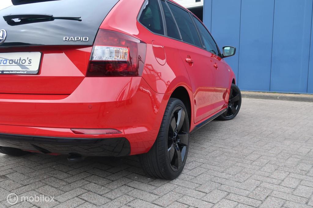 Skoda Rapid 1.4 TSI Monte Carlo AUTOMAAT, PANODAK, XENON, Gebruikt, Zwart, 4 cilinders, 122 pk