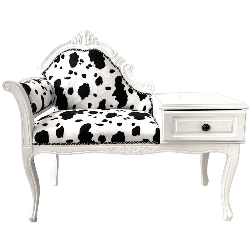 Leuk brocante telefoonbankje, Ophalen