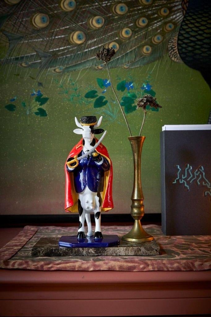 Nieuw Cow Parade koe Time to Celebrate gratis verzending., Antiek en Kunst, Kunst | Designobjecten, Ophalen of Verzenden