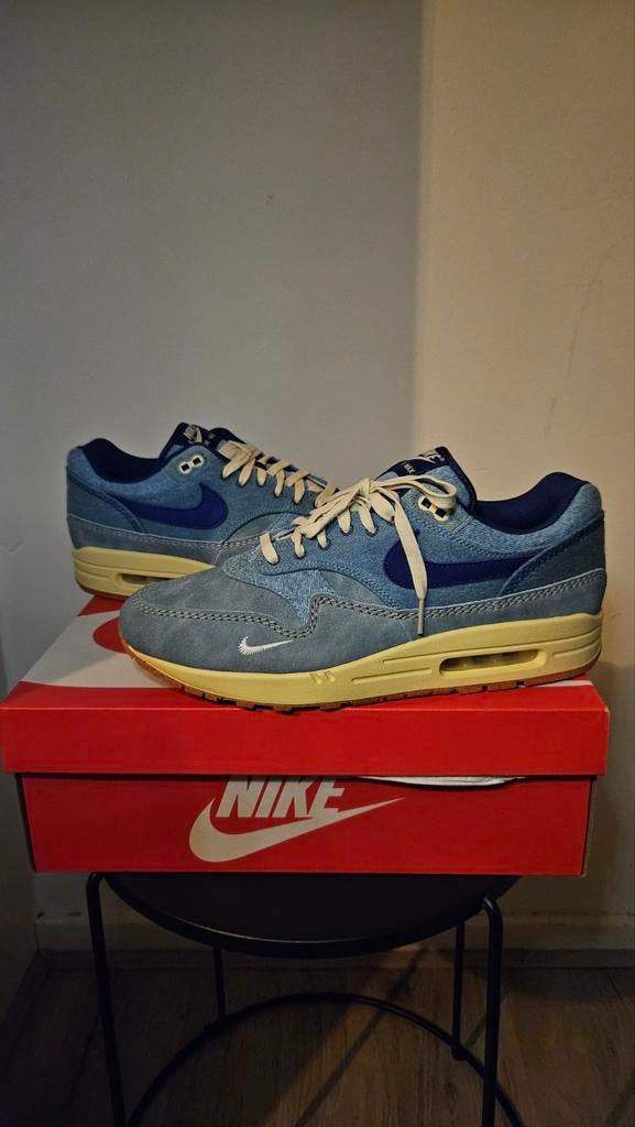 Nike Air Max 1 PRM Dirty Denim. 2022. Eur 46. NIEUW, Kleding | Heren, Schoenen, Nieuw, Sneakers of Gympen, Blauw, Ophalen of Verzenden