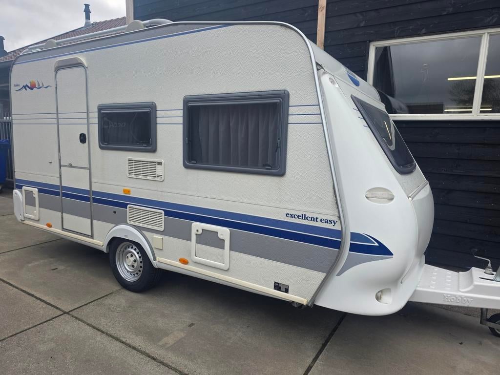 Hobby excellent easy incl tent en luifel startklaar!, Caravans en Kamperen, Rondzit, Hobby, 750 - 1000 kg, Particulier