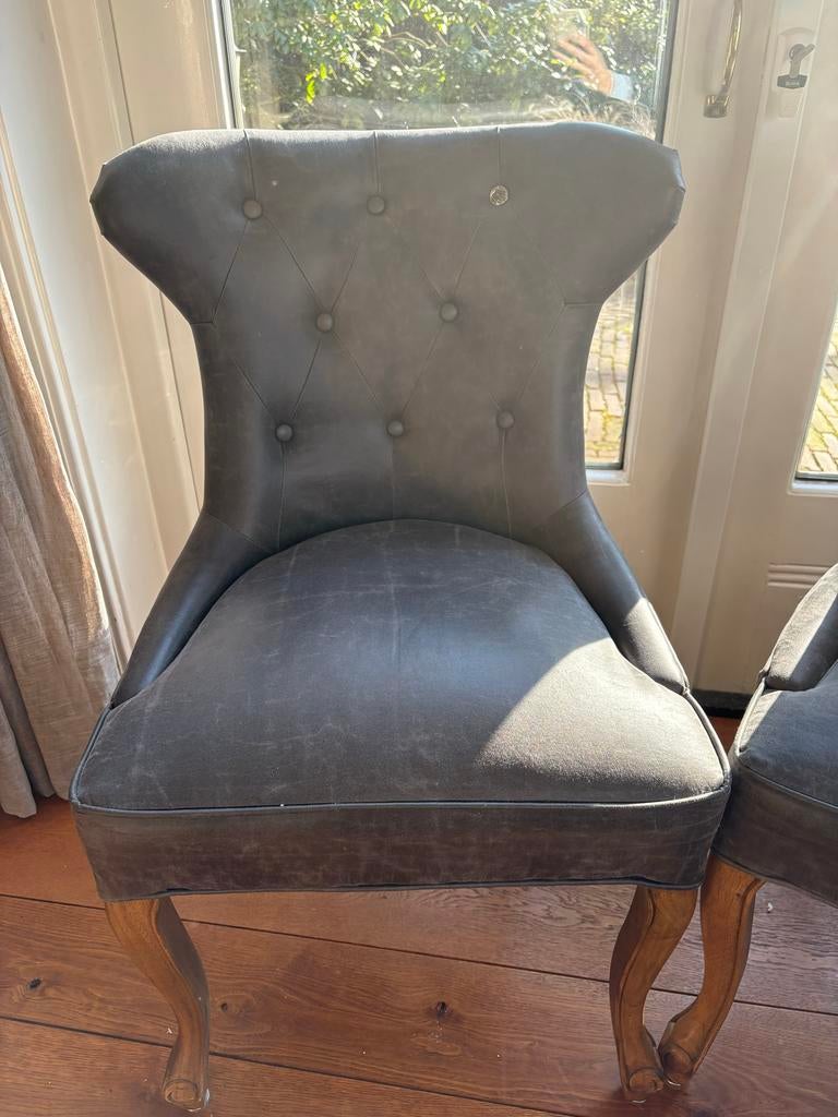 Riviera Maison stoelen - Goede staat, zitten heerlijk, Ophalen, Gebruikt, Twee, Stof