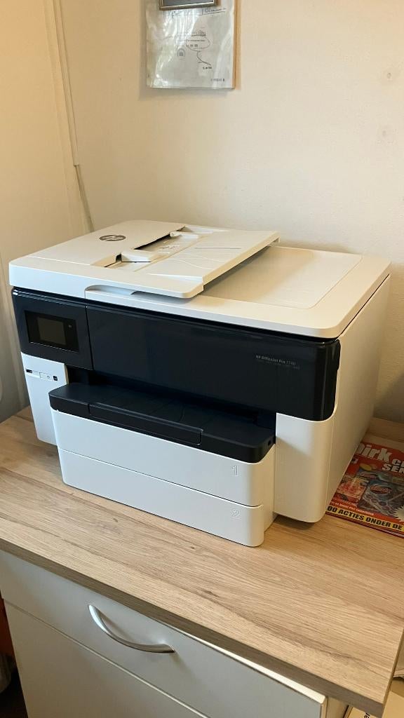 Printer HP Office Jet Pro 7740 ex demo, Computers en Software, Printers, Inkjetprinter, Ophalen of Verzenden, Zo goed als nieuw
