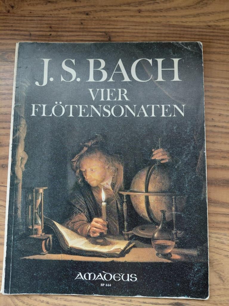 J.S. Bach Vier Flötensonaten - bladmuziek, Ophalen of Verzenden