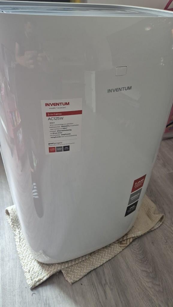 Inventum mobiele airco AC125W – 12000 BTU – zo goed als nieu, Ophalen of Verzenden, Zo goed als nieuw