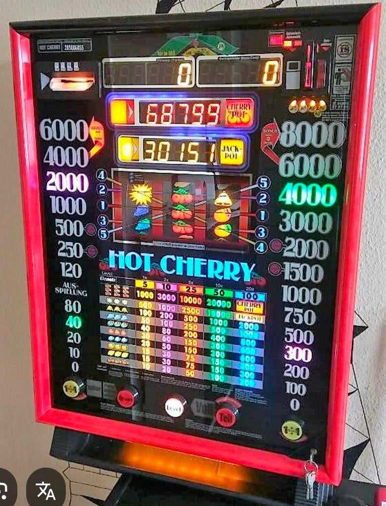 Gezocht: Reparateur Merkur fruitautomaat (Hot Cherry), Verzamelen, Automaten | Gokkasten en Fruitautomaten, Euro, Ophalen of Verzenden