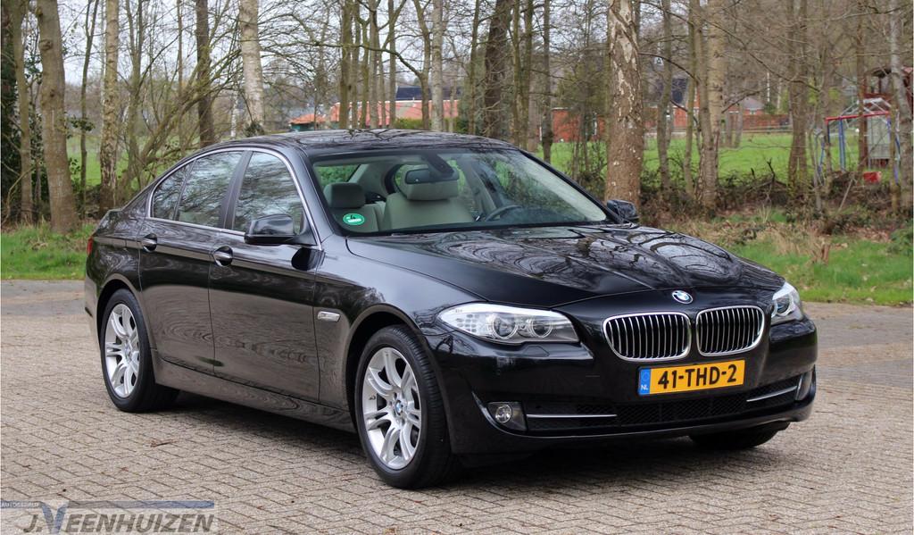 BMW 5 Serie 520i High Executive | 2012 | Memory | Leder | Sc, Auto's, Euro 5, Gebruikt, 4 cilinders, Bluetooth