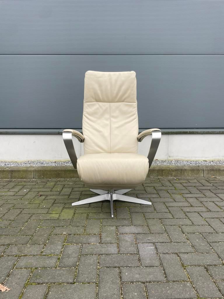 De toekomst twice elektrische relax fauteuil op accu wit, Ophalen, Minder dan 75 cm, Zo goed als nieuw, Nvt