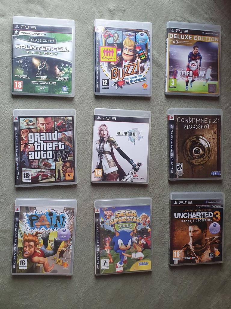 PS3 Games Collectie: Uncharted, GTA, FIFA, Final Fantasy, Spelcomputers en Games, Gebruikt, Overige genres, Ophalen of Verzenden