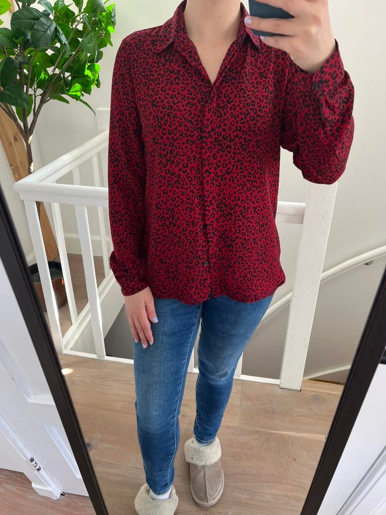 Rode blouse Costes maat S / 36, Ophalen, Zo goed als nieuw, Costes, Maat 36 (S)