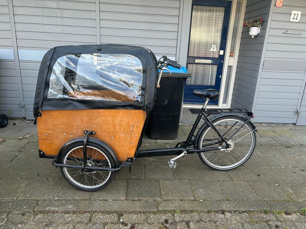Bakfiets Babboe met huif, 4 kinderen of meer, Gebruikt, Huif, Ophalen