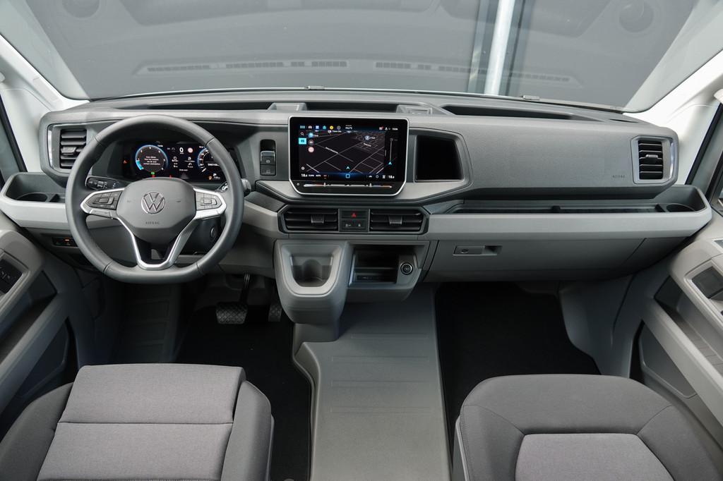 Volkswagen Crafter L3H2 | 177Pk Aut. | Dubbele Cabine | Nieu, 12 maanden, Stof, Gebruikt, Zwart