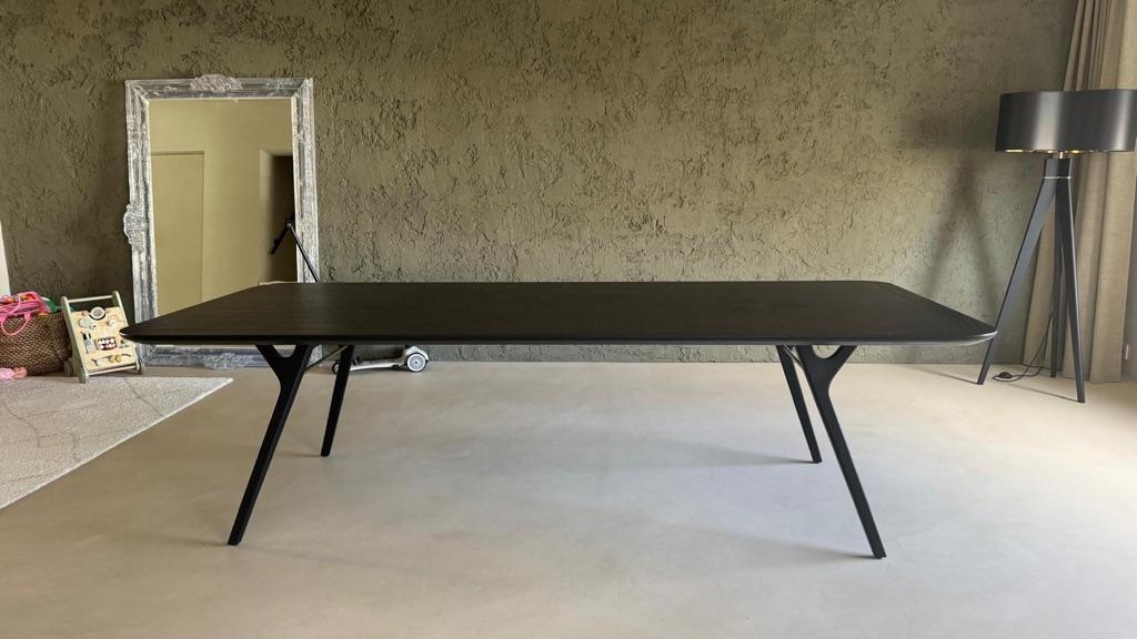 Stellar Works Rén Dining Table – 260 cm Black Oak als nieuw, Ophalen, Scandinavisch design, 100 tot 150 cm, Eikenhout