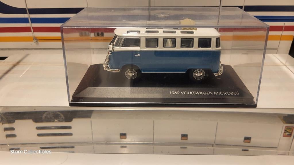 Road Signature Volkswagen Microbus Blue / White - 1962, Overige merken, Auto, Ophalen of Verzenden, Zo goed als nieuw