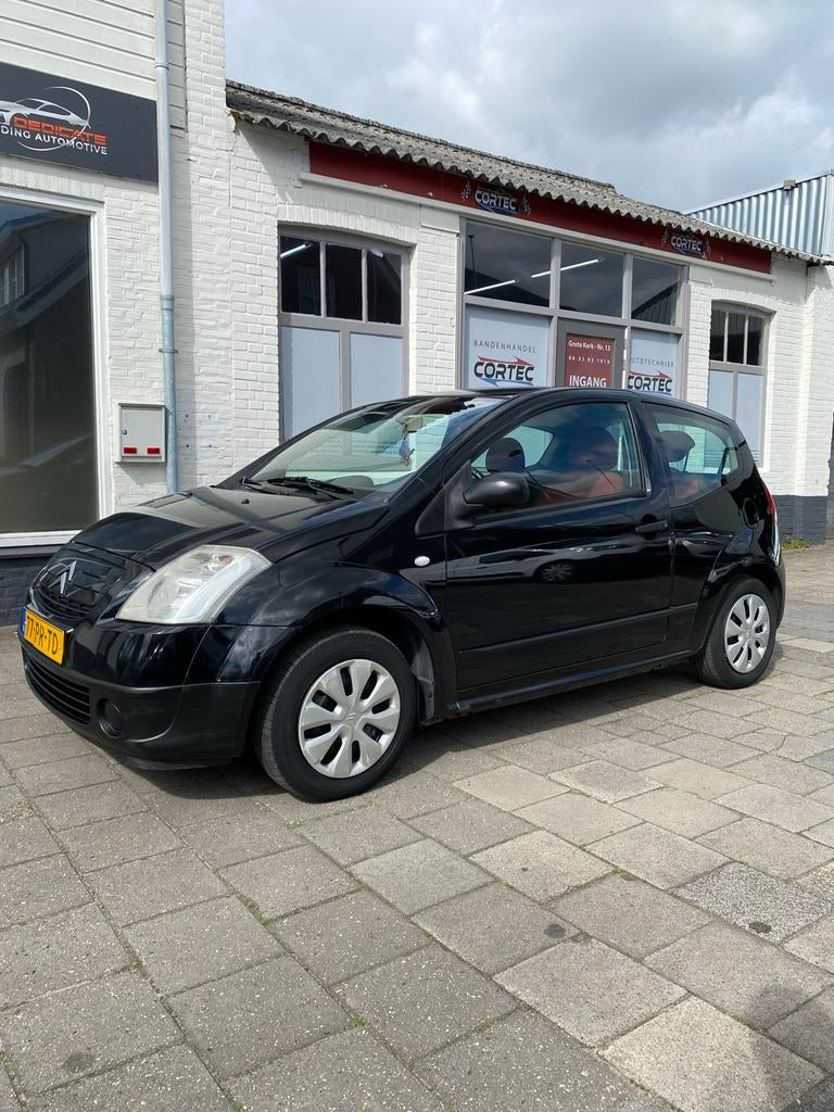 Citroën C2 1.4 I 2004 Zwart, Auto's, Citroën, Bedrijf, C2, ABS, Airbags, Centrale vergrendeling, Cruise Control, Elektrische ramen