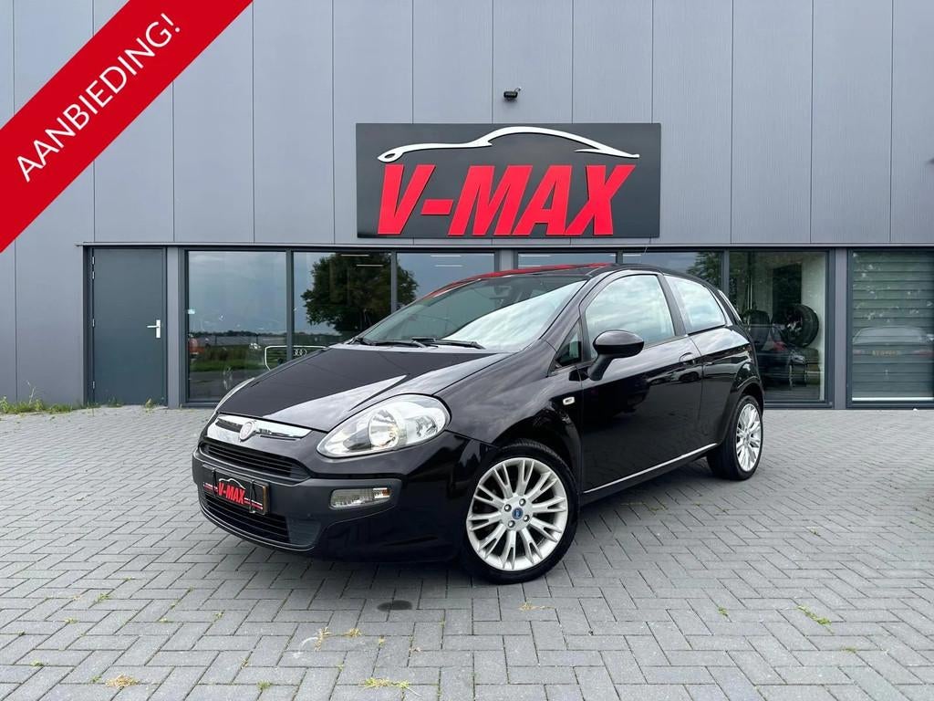 Fiat Punto Evo 1.4 16V 105PK Multiair Dynamic Airco Isofix 1, Voorwielaandrijving, Euro 5, Stof, Zwart