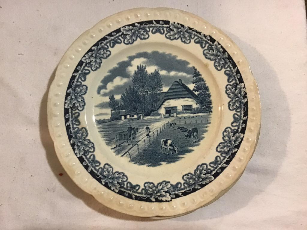 4 antieke borden Boerhoeve, Antiek en Kunst, Ophalen of Verzenden