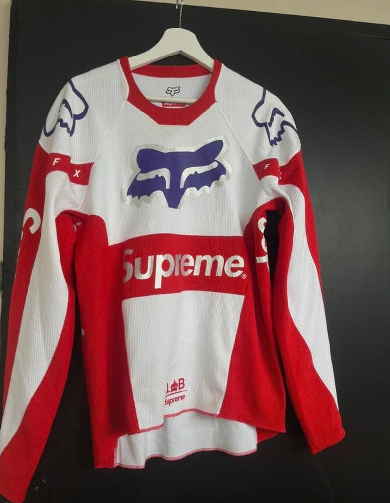 Supreme Fox Racing Moto Jersey Rood/Wit Maat S Nieuw, Ophalen of Verzenden, Nieuw