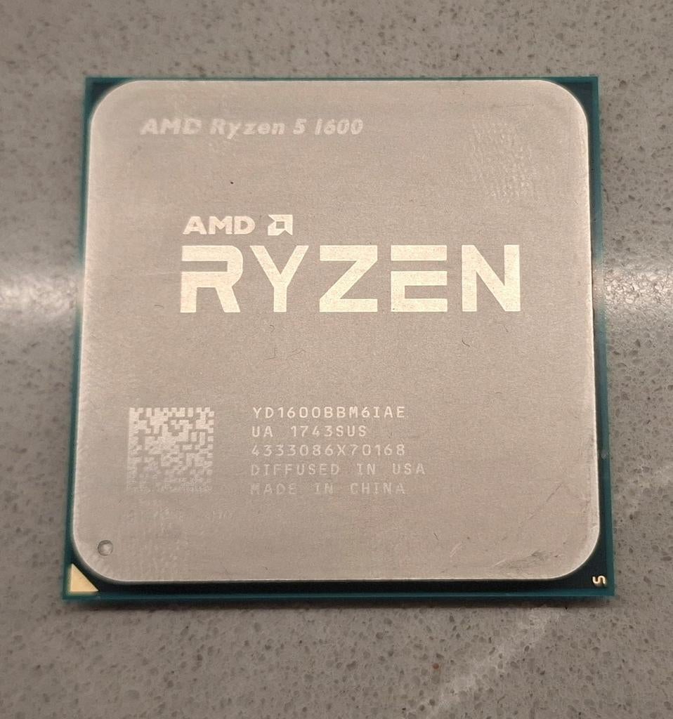Amd Ryzen 5 1600, 6-core, Gebruikt, Socket AM4, 3 tot 4 Ghz