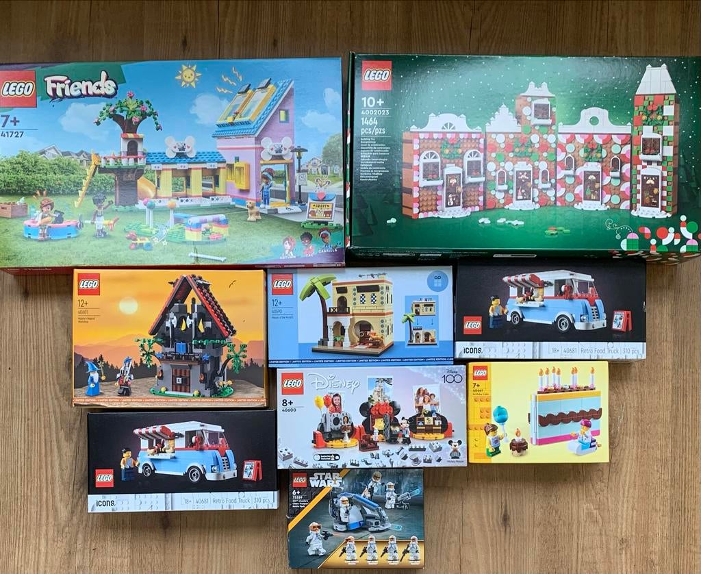 Grote LEGO Collectie: Friends, Star Wars, Icons & Meer!, Ophalen, Nieuw, Complete set, Lego