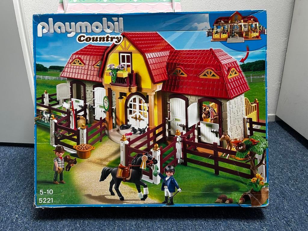 Playmobil Country Paardenstal 5221, Ophalen of Verzenden, Gebruikt, Jongen of Meisje