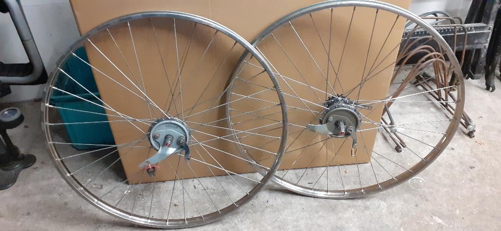 Retro wielset, Fietsen en Brommers, Fietsonderdelen, Gebruikt, Ophalen, Wiel, Gezelle